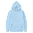 thumbnail image 4 of Unisex Kids Clothes Girls Jumper Fleece Hoodies Children Sweatshirt Hooded Pullover Long Sleeve Top Blue 3-4 Years, 4 of 7