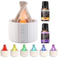thumbnail image 3 of Humidificador Niebla Con Difusor Fuego Llama Fogata 250 Ml para El (un Color) Blanco, 3 of 7