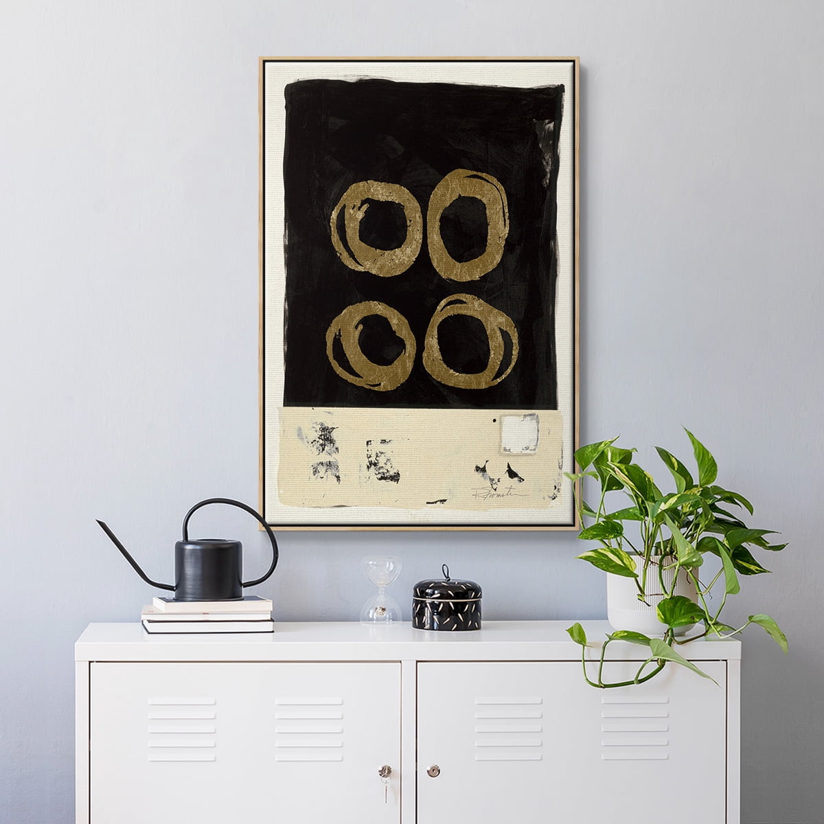 Standing Strong II Framed Premium Gallery Wrapped Canvas - Ready to Hang - 27 x 41 - Natural Wood Floating Frame
