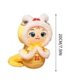 thumbnail image 3 of KeirineCC Chinese New Year Snake Plush Animal Toys 2025 Lucky Snake Stuffed Plush Animals Mascot Snake Toys Chinese Zodiac Animals Snake Doll for New Year Home Car Decor(Yellow, 7.9inch), 3 of 7