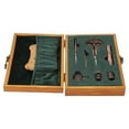 thumbnail image 3 of 7Pcs Embroidery Scissor Kit, European Style Vintage Stainless Steel Sewing Tools With Thimble, Scissors, Thread Cutter,  And Wooden Box, For Crafting, Sewing, Needlework, 3 of 8