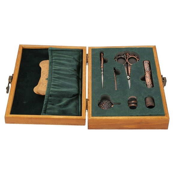 Vintage Embroidery Scissors Set,Handicraft Sewing Scissors Kit, Craft Sew Scissors, Antique Scissors for Most Scenarios,Great Gift for Family and Friends