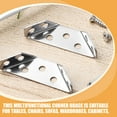 thumbnail image 3 of CRAFTHROU 10Pcs Stainless Steel Corner Connector for Shelves Support, 3 of 8