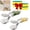 Yellow + Green, variant on Stainless Steel Bear Pancake Griddle Clip, 2-in-1 Cute Bear Spatula Tongs with Locking Clip, Multifunctional Food Turner & Clamp for Steak, Eggs, Pancake, Multi-Use Kitchen Gadget (Yellow * 1)