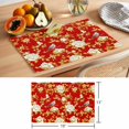 thumbnail image 6 of Yellow Red Flowers Placemats Set of 8 Spring Floral Bird Luxury Place Mats Indoor Wipeable Table Mats Washable Cloth Dining Table Placemats for Kitchen Holiday Party Home Decor 13x19 Inch, 6 of 9