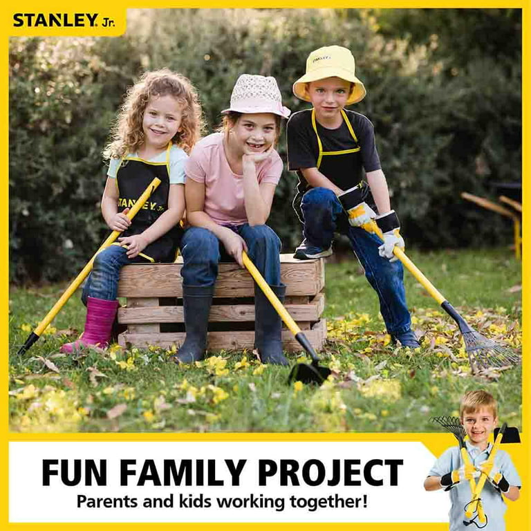 Stanley Jr. Wheelbarrow, Kids Size, Yellow/Black