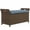 Blue, variant on 27 Gallon Patio Storage Bench with Cushion, Red, Steel Frame PE Rattan, Outdoor Wicker Box for Garden Porch