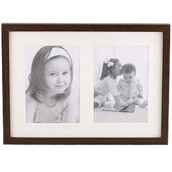 Sixtrees WD23257D 11 in. x 14 in. Logan2 Walnut 5 in. x 7 in.D - Print