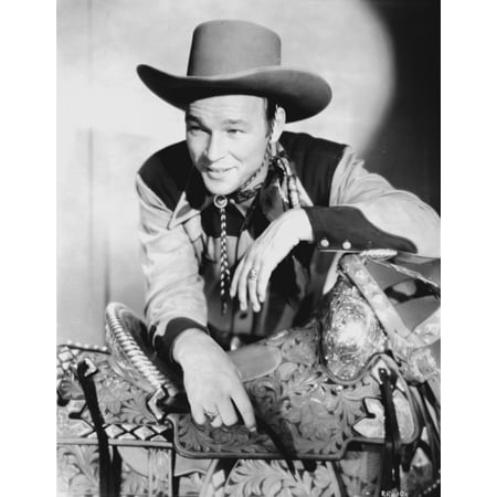 Roy Rogers in a cowboy costume Photo Print - Walmart.com