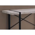 thumbnail image 2 of Contemporary Home Living 49" Black and Taupe Brown Contemporary Rectangular Computer Desk, 2 of 4