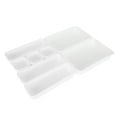 thumbnail image 4 of Grooved Drawer Dividers, 8PCS Saving Large Storage Space Elegant Design Practical Drawer , Durable For Bedroom Bathroom White, 4 of 8