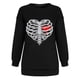 thumbnail image 4 of Sudadera Para Mujer Sudaderas de Cuello Redondo Estampado de Moda Jersey de Cuello Redondo Tops Blusa Cómoda de Manga Larga Sudadera Odeerbi ODB131449, 4 of 6