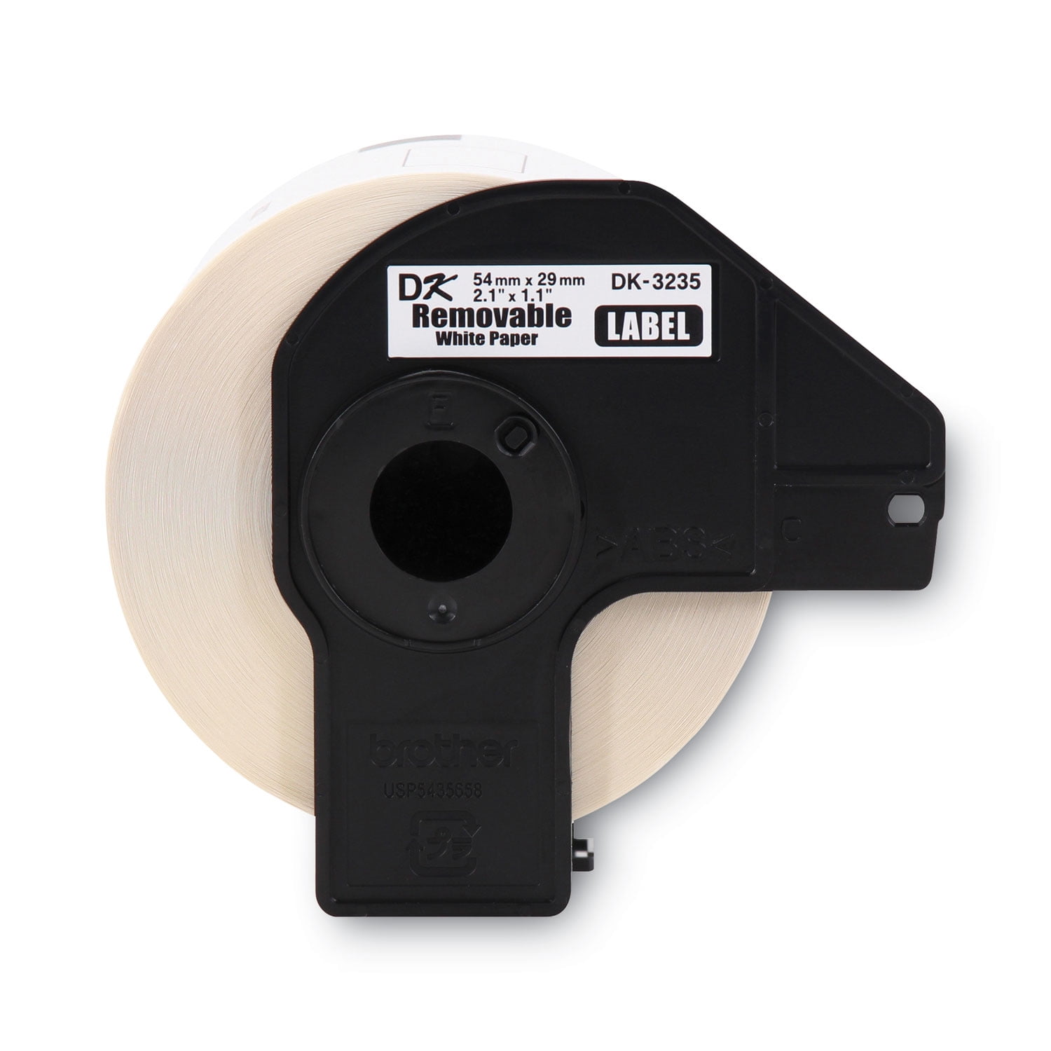Brother Genuine DK-3235 Die-Cut Small Removable Paper Labels for Brother QL Label Printers, 1.1 in x 2.1 in (29 mm x 54 mm), DK3235