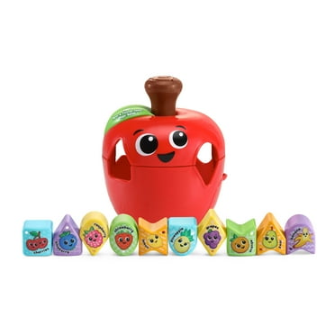 LeapFrog Spin & Change Apple Shape Sorter with Accessories, Baby and Toddler Toys