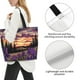 thumbnail image 3 of Disketp Starry Night Purple Irises Bolsa Tote Estampada para Mujer, Bolso de Hombro y de Mano para Compras y Viajes, 3 of 8