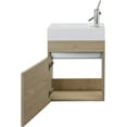 thumbnail image 2 of Cutler Kitchen and Bath Piccolo 18" Space Saver Wood Bathroom Vanity in Oak, 2 of 7
