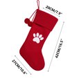 thumbnail image 3 of Qocolhg Knit Christmas Stockings Small Xmas Fireplace 16.5 inches Hanging Decoration, Christmas Stocking with Snowflake Pattern, Snowflake Christmas Stocking for Family Holidays, Red, 3 of 5