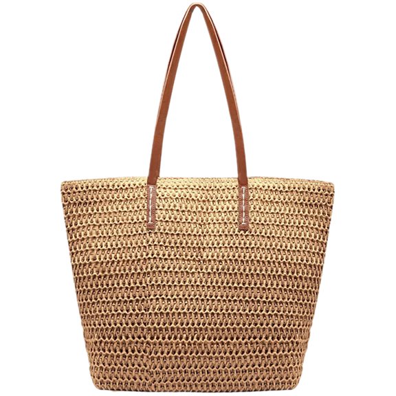 Summer Tote Beach Bag Fashionable Straw Bag Women Simplicity Straw Tote Bag
