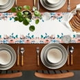thumbnail image 2 of Hearth & Gear Spring Flower Print Table Runner Home Living Room Decoration Tablecloth Linen Tablecloth Mat Coffee Table Cloth Christmas Table 120 Inches Long compatible with Macrame Table 60 Inches, 2 of 4