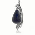 thumbnail image 2 of Galaxy Gold 13.6 CT. 14k 22" White Gold Necklace with Natural Briolette Dyed Sapphire and Diamonds, 2 of 3
