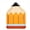 Orange, variant on Tuscom 10 Pack Pencil Shaped Paper Plates Disposable Party Plates for Snack Cake Teacher Appreciation Supplies