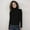 Black, variant on Womens Turtleneck Long Sleeve Sweater Tops Soft Knit Basic Pullover (Black XL)
