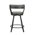 thumbnail image 4 of OakvillePark Belmar Swivel Counter Height Barstool (Set of 2), Gray, 4 of 6