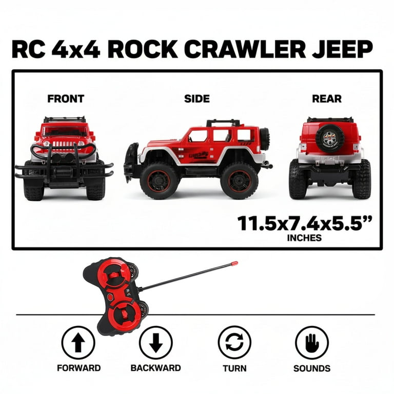 Remote Control Racing Jeep 1:16 Scale Radio Control Sports Car