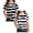 Black & White, variant on SGMVNU 2 Pack Summer Shirts for Girls Short Sleeve Crewneck Color Block Striped Tops Casual Loose Kids Clothes, Size 8-9 Years, Pink & Green