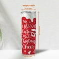 thumbnail image 4 of Personalized Christmas Skinny Tumbler - Merry Christmas Themed Tumbler - Funny Santa Travel Cup - Holiday Xmas Gifts for Friends, Women, Men - Custom Name 20oz Stainless Steel Tumbler, 4 of 7