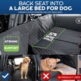 thumbnail image 3 of Ruff Liners Extensor de asiento trasero para perros con protección de puerta – Extensor de asiento de fondo duro resistente – Funda impermeable para asiento de coche para perros – Lavable a máquina co, 3 of 5