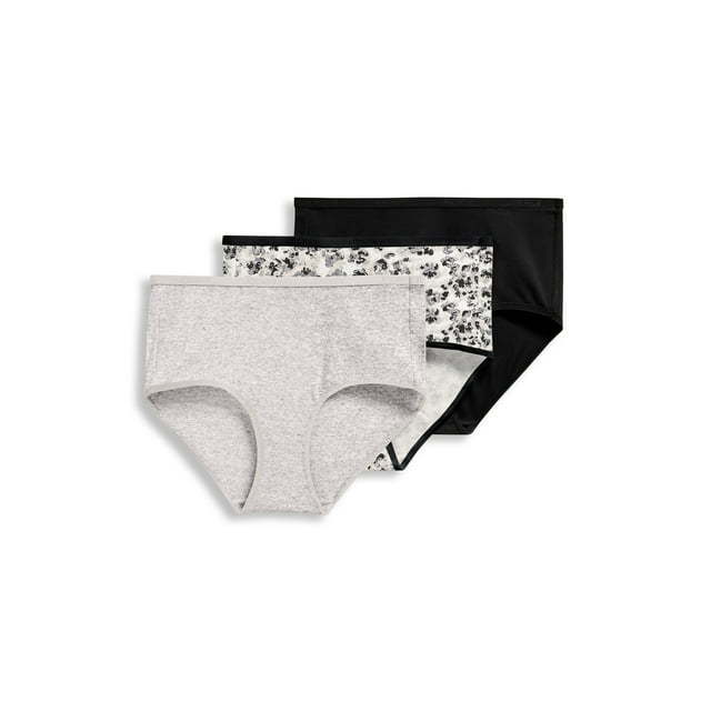 Jockey Culotte Moderne pour Femmes en Coton Biologique Extensible à Logo - Lot de 3