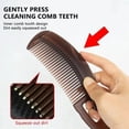 thumbnail image 4 of Dandruff Removal Scalp HairDressing Comb Self-Cleaning Anti-Static Massage Brushes Hair Salon Styling Tools, 4 of 7