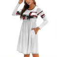 thumbnail image 1 of Robe Col Carré Bronco Cal Feu Robe d'Été Douce Femme Élégante Imprimé Col Halter Bronco Grumman Cal Feu Citerne S 2, 1 of 5