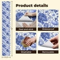 thumbnail image 4 of Peel and Stick Wallpaper Contact Paper Blue Floral Vintage Botanical Flowers White Self Adhesive and Removable 17.7in x 118in, 4 of 8