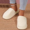 thumbnail image 2 of Vedolay Womens House Slippers Cozy Slippers Winter Warm Indoor Outdoor House Shoes White,37, 2 of 5