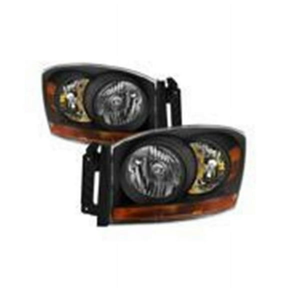 Spyder Automotive SPY9037191 Headlight Driver & Passenger for 2006-2008 Ram 1500 2006-2009 Ram 2500 & 3500