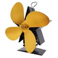 thumbnail image 1 of SPRING Sustainable Heating Solution Fireplace Fans Heat Driven and Quietly Effective Gold, 1 of 7