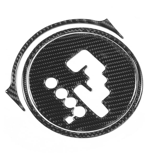 Gear Shifter Panel Sticker,3pcs/set Carbon Fiber Gear Gear Shift Cover Gear Panel Frame Enhanced Durability
