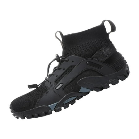

Water Shoes Sneakers Lightweight Hiking Shoes for Outdoor Trekking Casual 44Yard Black