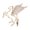 Gold, variant on Flying Horse Badge Animal Brooch Perfect for Fashion Enthusiasts Present