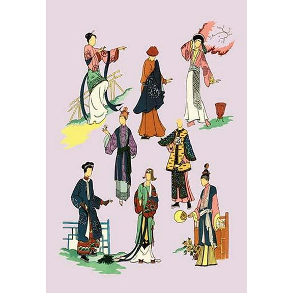 A Study of Chinese Fashion-Fine Art Canvas Print (20" x 30")