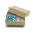 thumbnail image 2 of The Display Guys Cardboard Jewelry Boxes With Cotton 100 Pack &ndash; Kraft Brown, 2 of 7
