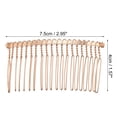 thumbnail image 2 of Unique Bargains 2 Pcs No Slip Hair Side Combs Accessories Made of Metal with Gold Tone Finish Rose Gold Tone, 2 of 6