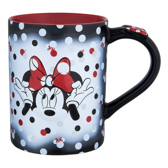 Disney Parks Minnie Bows & Dots Ceramic Coffee Mug New