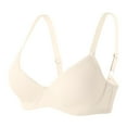 thumbnail image 4 of VISALY Push Up Bra T-Shirt Bras High Support Bras For Women Adjustable Strap Full Coverage Up Bras Comfortable Bras Wireless Bras For Women Comfortable Bras For Women Bras For Women Beige 70B, 4 of 7