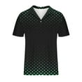 thumbnail image 3 of ameIAEA Men's Short Sleeve Golf Shirts Button Down Collared Work Tops Color Block Summer Shirts, 3 of 4