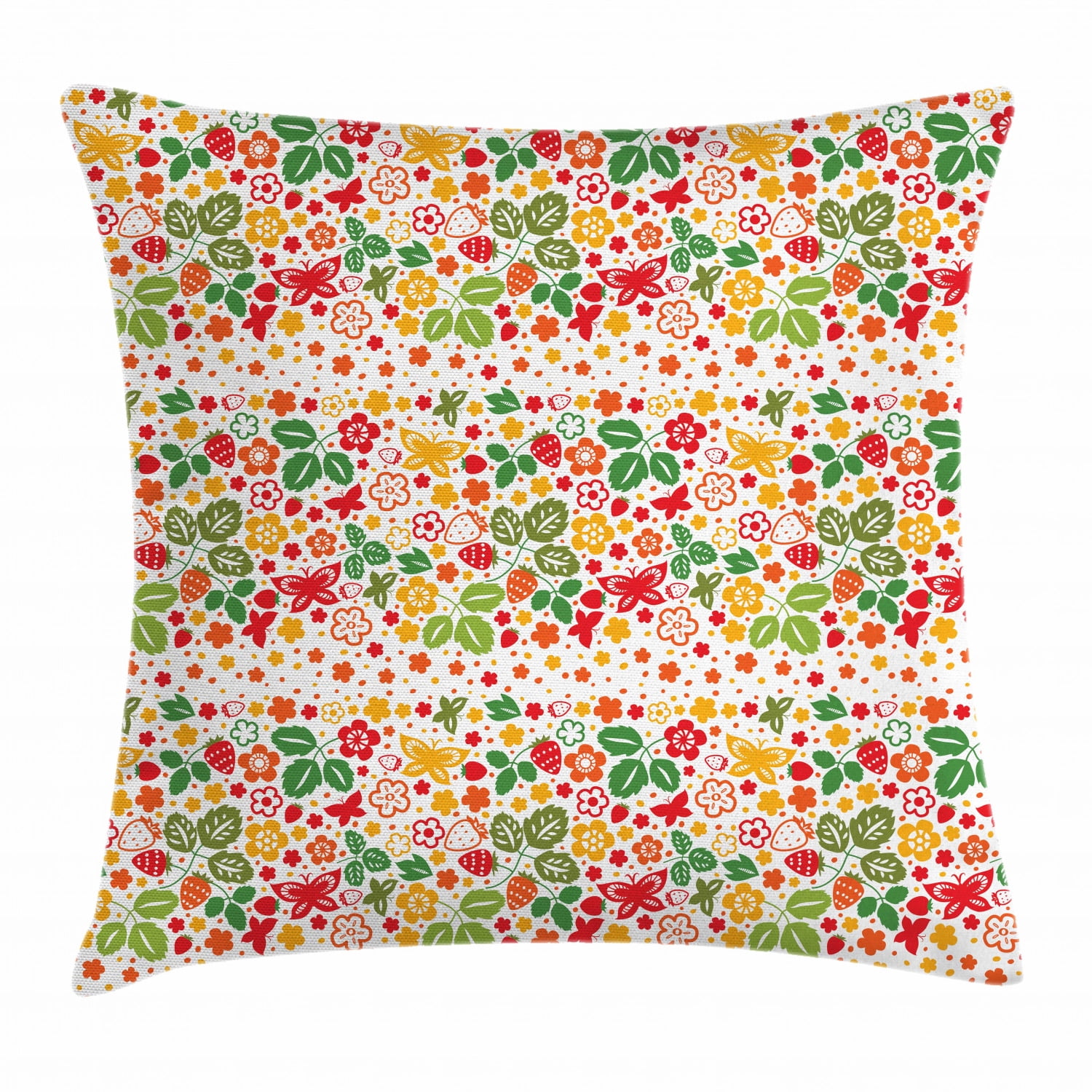 strawberry throw pillow