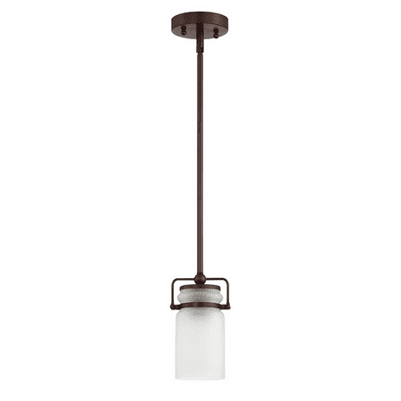 

Sunset Lighting - F25010-64 - Qairo 1Lt Mb Mini Pendant With Frosted Seeded Glass