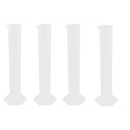Meniscus Graduated Cylinder - Unique Bargains Lab Clear Plastic Measuring Graduated Cylinders Beakers 100ml 4pcs
